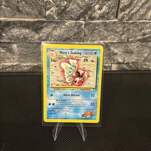 Pokemon Misty’s Seaking 55/132‎ Vintage from Gym Heroes Unlimited (2000) M/NM